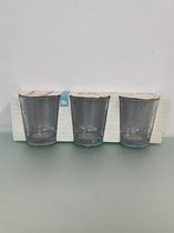 Excellent Houseware drinkglazen set - 3 glazen met motief