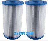 Filter type 3 - Filterpatroon Type III Bestway - Zwembad Filter - Filterpomp - 2 STUKS