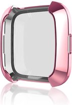 By Qubix - soft TPU case voor Fitbit Versa (volledig beschermd) - Roze