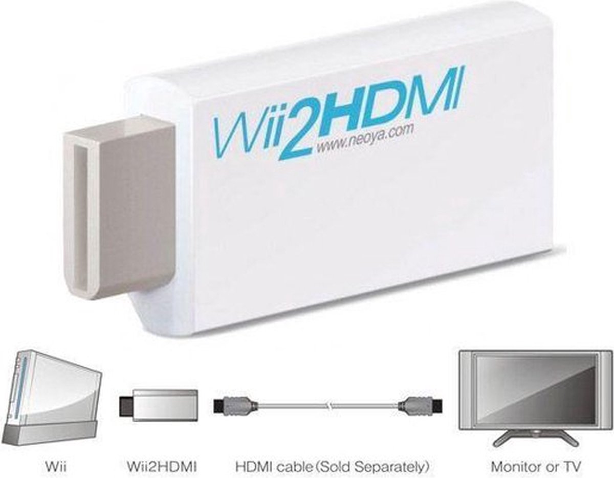 Nintendo Wii naar HDMI Converter Adapter - Mangry - Merkloos