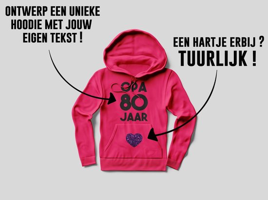 Onbepaald Verdragen evolutie Roze neon hoodie maat 116 met eigen opdruk | bol.com