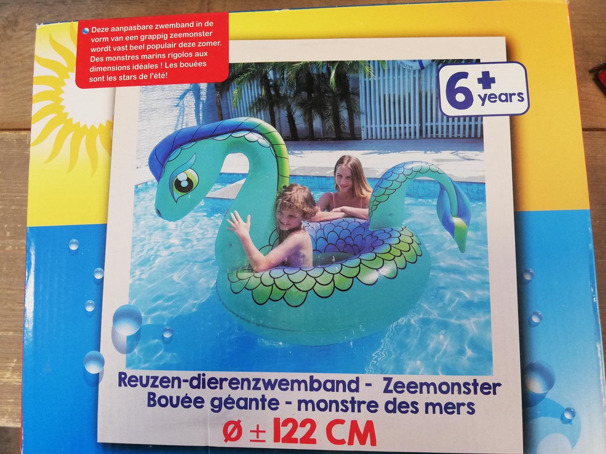 Zwemband - Reuze - Zeemonster - 122 cm