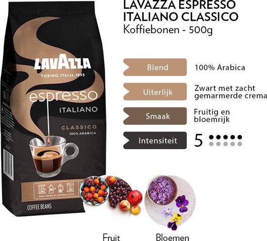 Café en grains Espresso Italiano LAVAZZA : le paquet de 500g à Prix  Carrefour