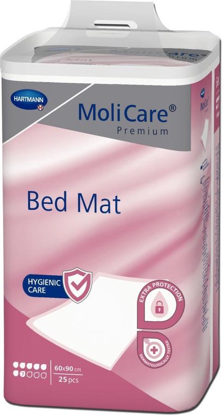 MoliCare Premium Bed Mat 7 druppels, matrasbeschermingsmat 60 x 90 cm - 25 stuks