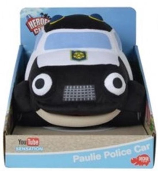 Pluche Politie auto - Paulie Police - Heroes of the city | bol.com