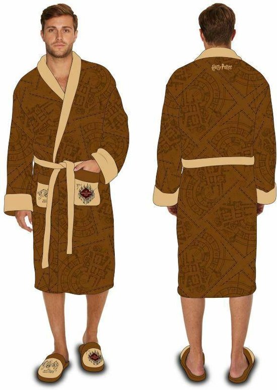 Peignoir Harry Potter "Marauder's Map" sans capuche