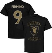 Liverpool Champions T-Shirt 2020 + Firmino 9 - M