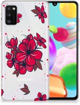 Foto hoesje Geschikt voor Samsung Galaxy A41 Telefoon Hoesje Blossom Red