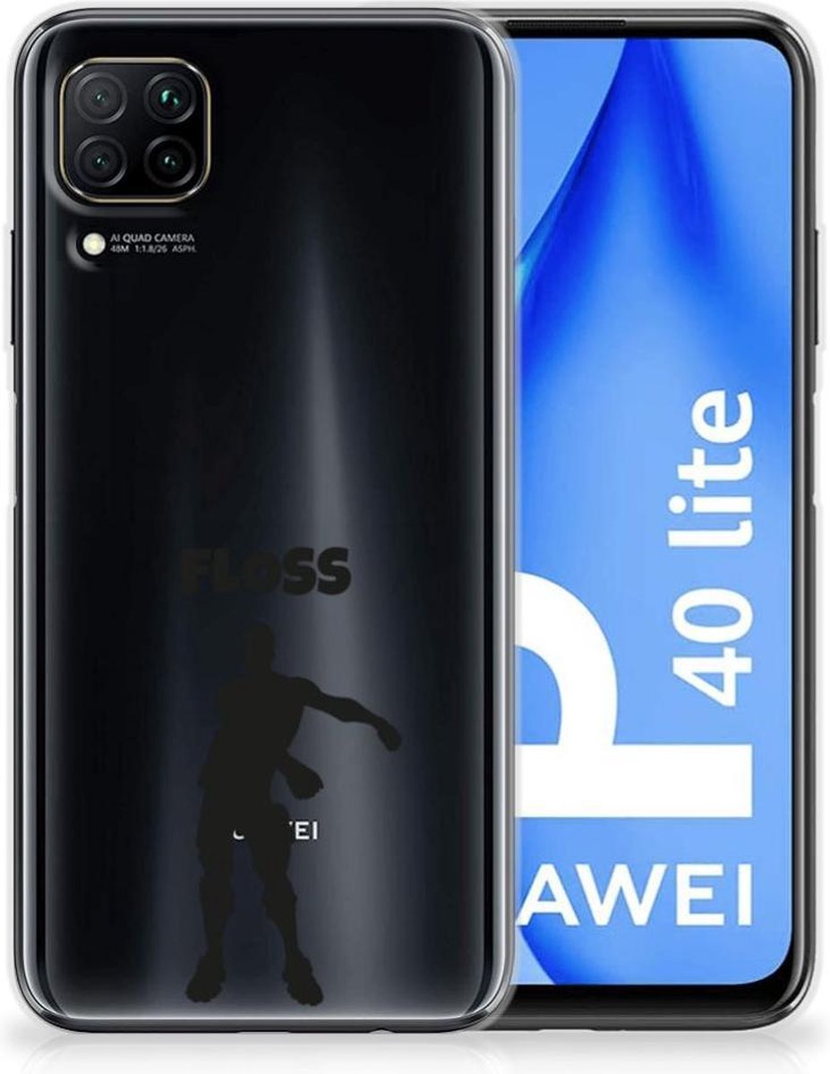Huawei P40 Lite Telefoonhoesje met Naam Floss