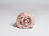 Yumeko hoeslaken katoen satijn dusty roze 200x200x30  - Bio, eco & fairtrade