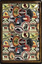 Wandbord - Guinness Label Collage