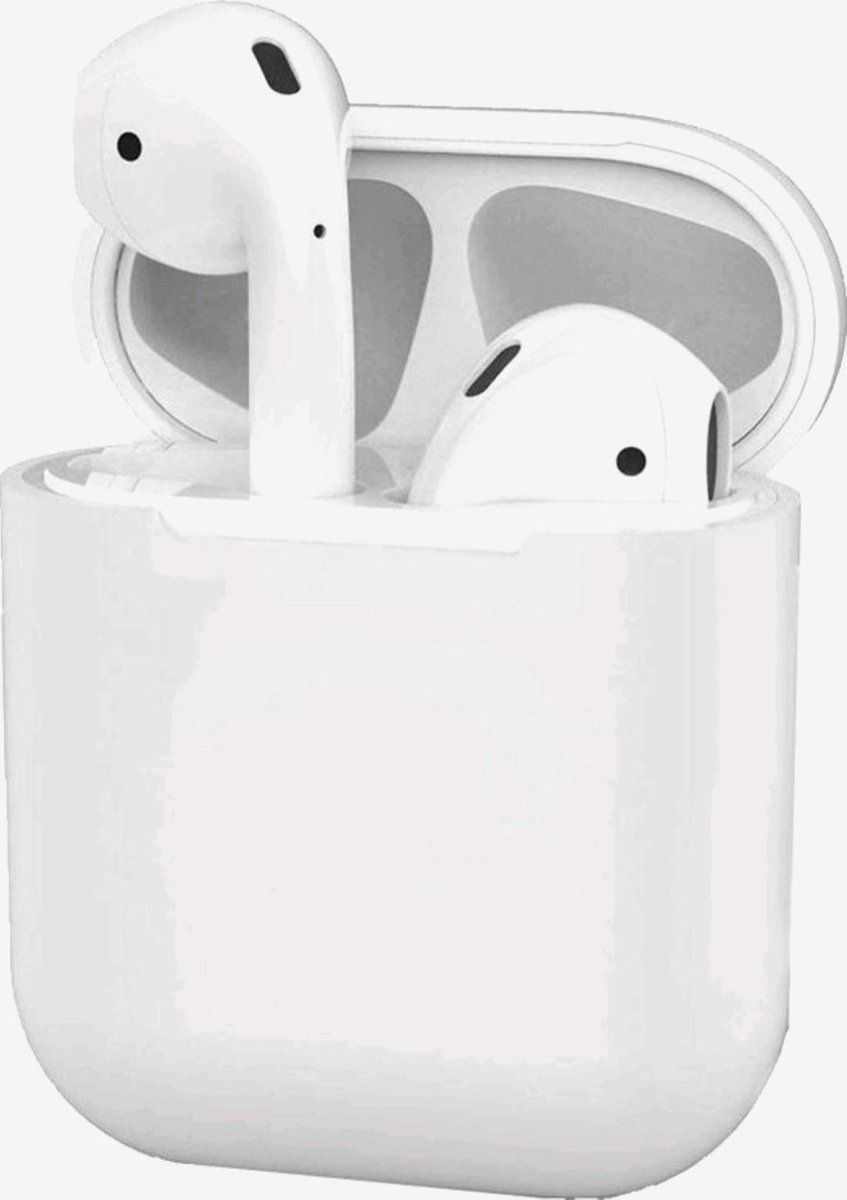 Airpods 1 & 2 Koptelefoon Hoesje Cover Case Wit