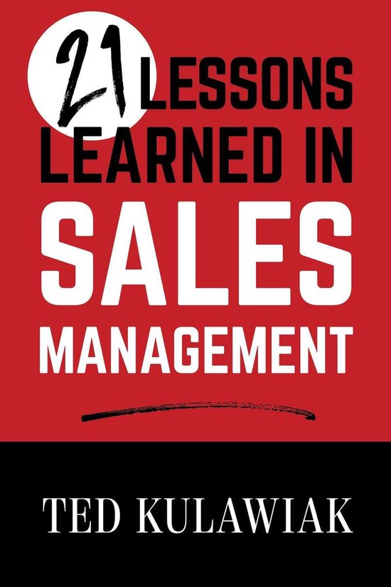 21 Lessons Learned in Sales Management - cover