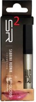 Sabrina Rudnik Cosmetics - Mini lipgloss  met lanoline olie - wit iriserend parelmoer shimmer - nummer 2 - 1 mini flesje in blisterverpakking