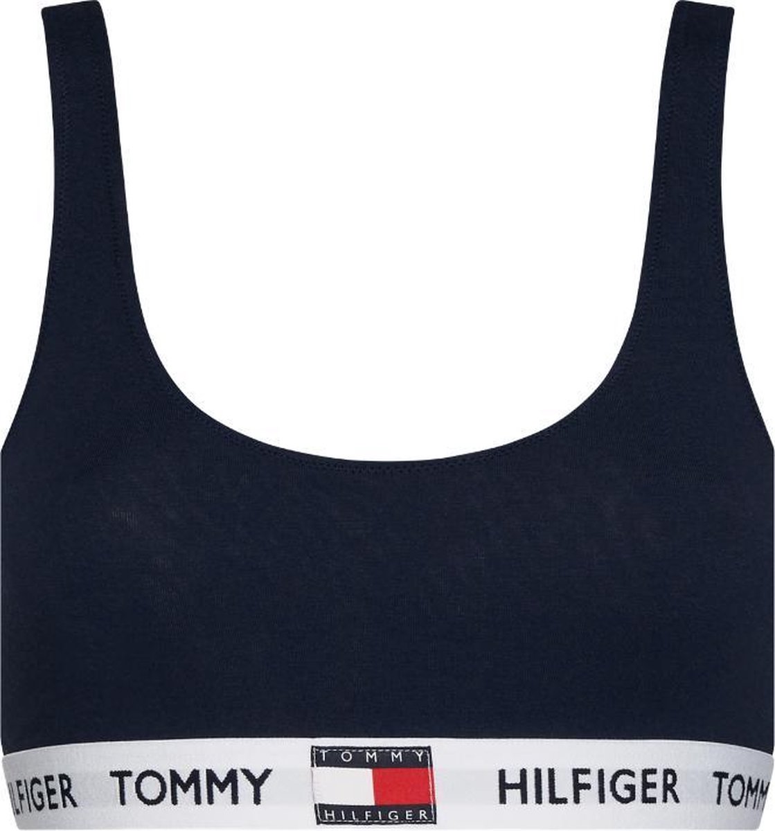 Tommy Hilfiger dames Tommy 85 bralette - katoen ongevoerd - donkerblauw