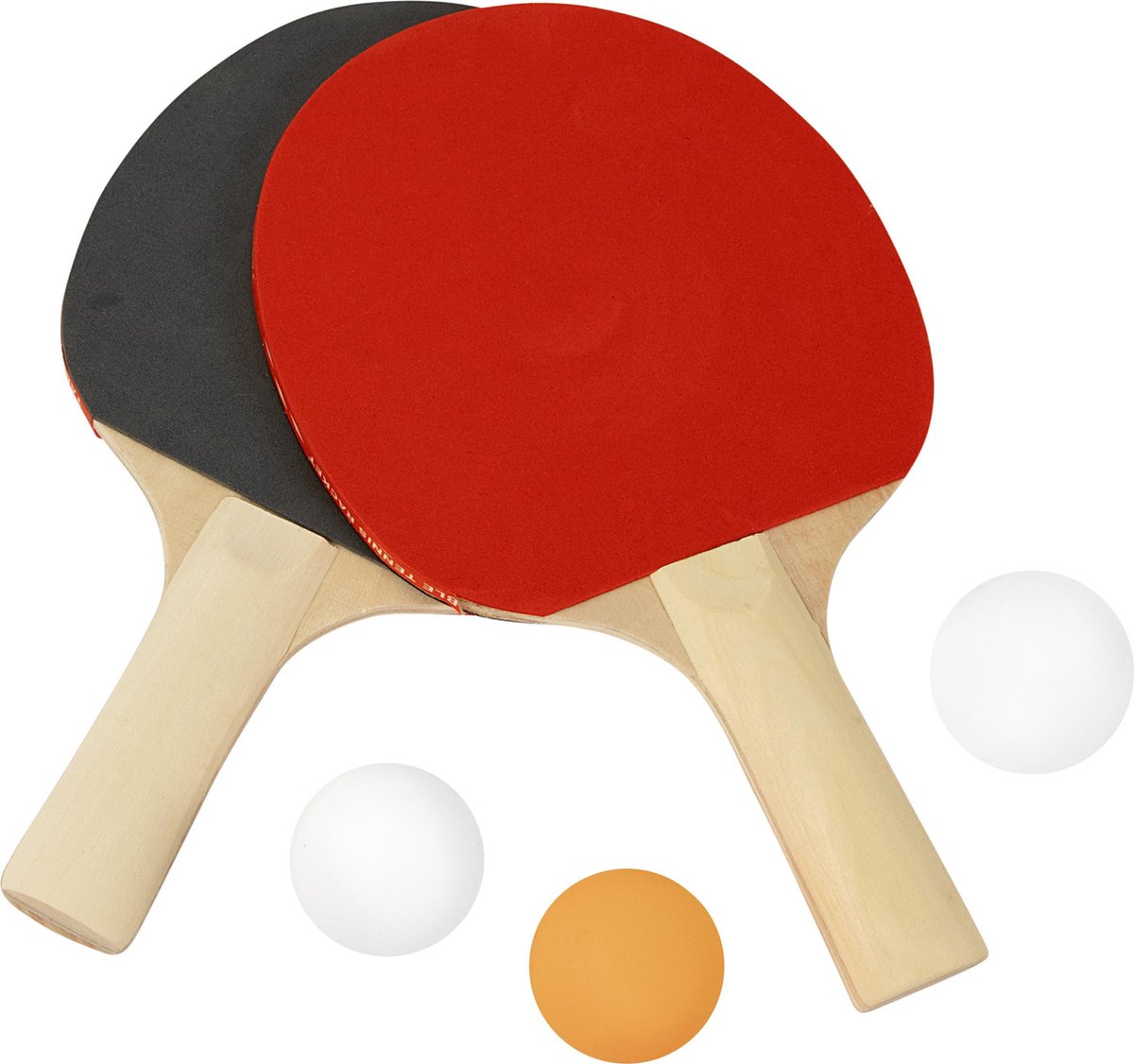 Tafeltennis batjes inclusief ballen - Tennisbatjes compleet met 3 ballen - Buitenspeelgoed