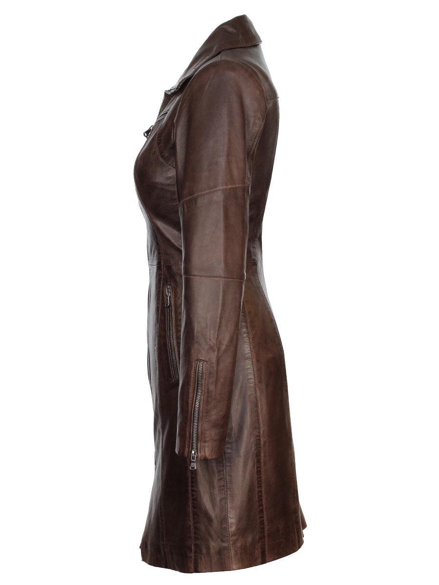 Versano Chicago Lange Leren Dames Jas L Versano Chicago Lange Leren Dames Jas L