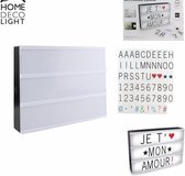 Lightbox A4 Zwart Warm Wit Licht – Inclusief 85 letters & symbolen