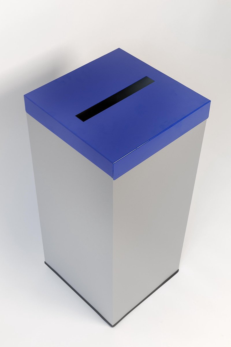 Easybin Eco flex 50 Liter vierkante afvalemmer Blauw