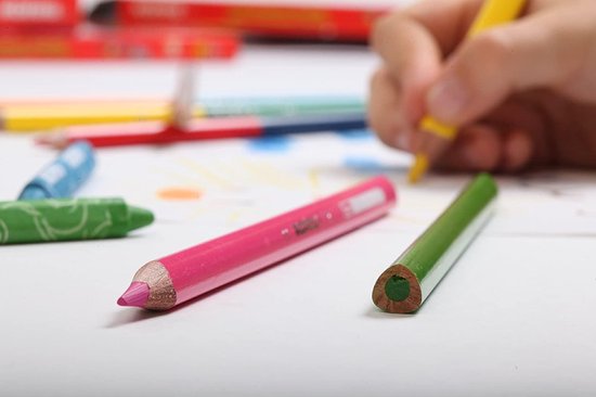 Kores - Kolores Pastel : 24 Crayons de Couleur pour Enfants