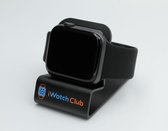 iWatchClub - Zwart Siliconen Sportbandje - Geschikt voor Apple Watch Series 1/2/3/4/5/6/SE - 38/40MM - Small/Medium