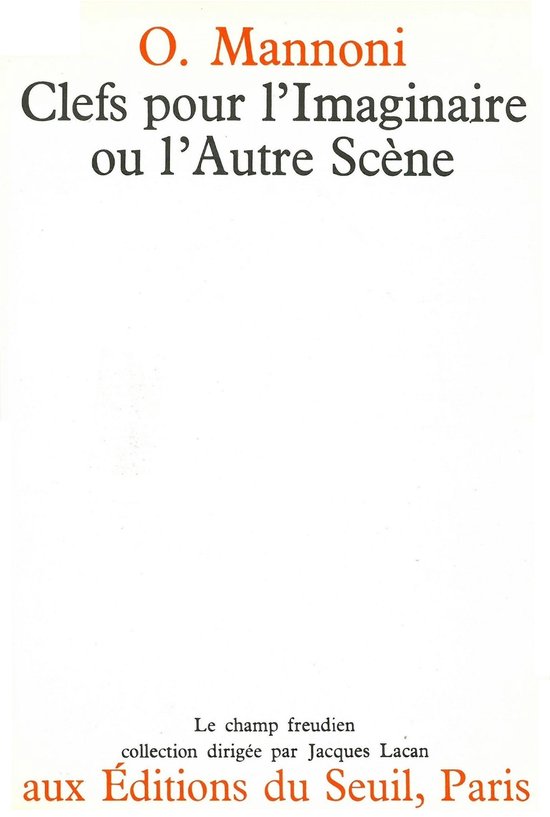 Clefs pour l'imaginaire ou l'Autre Scène - cover