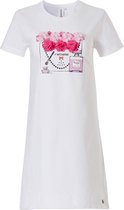 Rebelle Dames nachthemd/slaapkleed – wit-roze – 11201-432-2/100 – maat 36