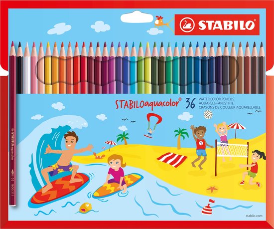 STABILO Aquacolor etui 36 kleurpotloden | bol.com