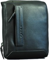 Buono Leather Moscow Heren Crossbodytas Zwart