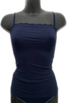 Lydia Spaghetti hemdje met kant donkerblauw maat 3XL