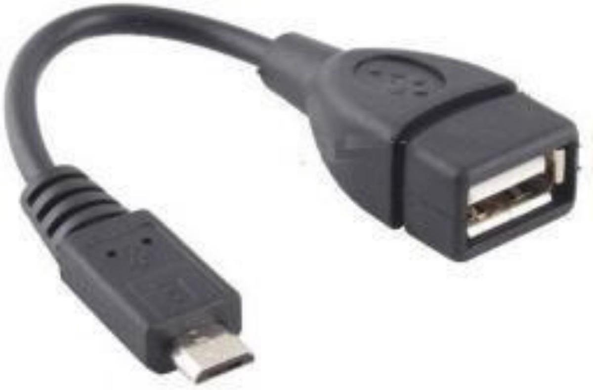 Micro USB male to USB female cable (OTG) | bol.com