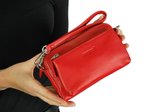 Buono Leather Clutch Rome - Rood