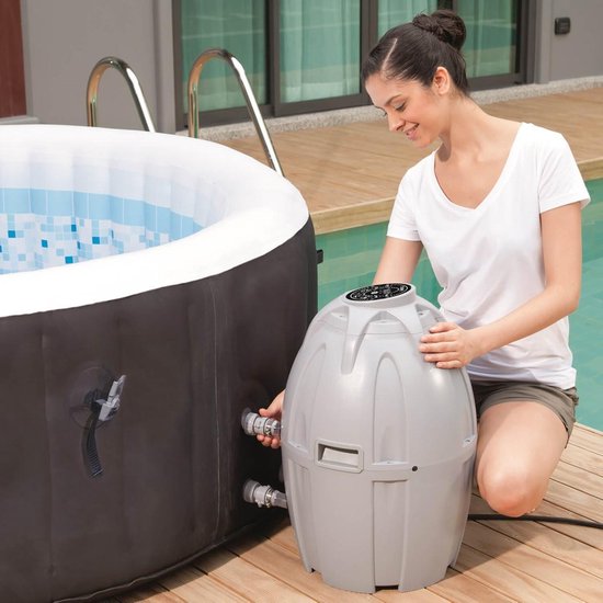 Bestway LayZSpa Miami Jacuzzi Zwembad Pomp Relax Massage Hoes 4Personen
