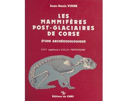 Les mammifères post-glacières de Corse : étude archéozoologique