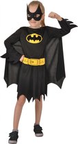 Dc Comics Verkleedpak Batgirl Meisjes Zwart 4-delig Maat 128 - 140