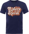 The Doors - Riders On The Storm Logo Heren T-shirt - L - Blauw