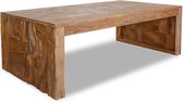 Salontafel  massief Hout- koffietafel (Incl LW3D Klok) Bijzettafel - coffee table woonkamertafel