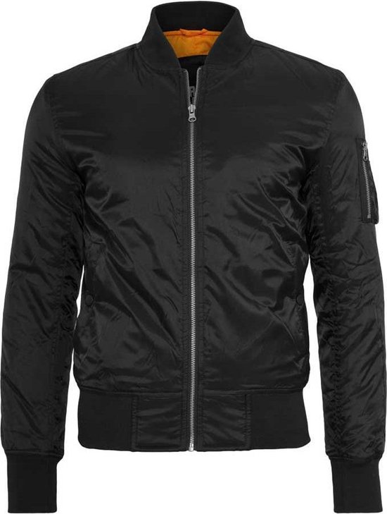 Urban Classics - Basic Bomber jacket - M - Zwart