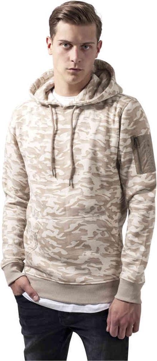 Urban Classics Sweat Camo Bomber Hoodie/trui S Beige