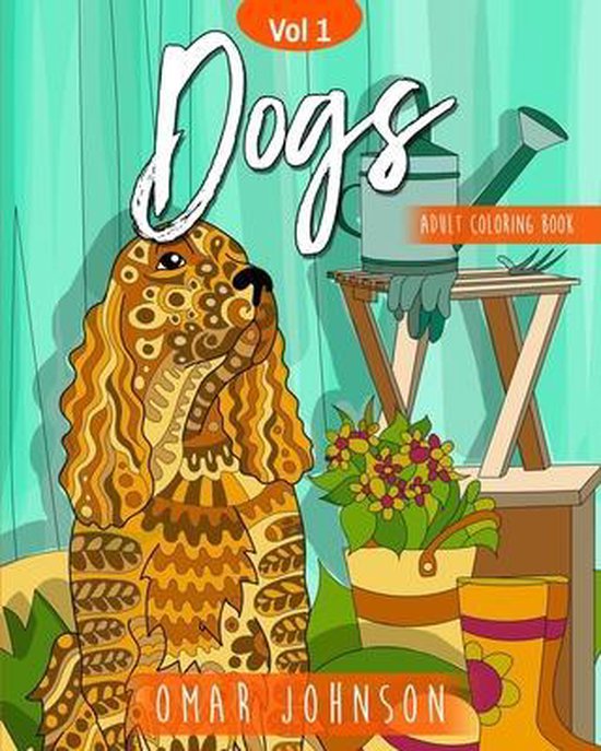 Dogs Adult Coloring Book Vol. 1 - cover