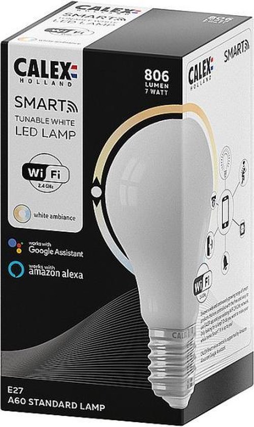 bol com calex smart home lichtbron bedienbaar met calex smart app e27 wit 5 stuks