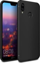 Huawei P20 Lite 2018 - Silicone Hoesje - Zwart
