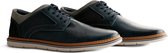 Travelin Kempsey - Sportieve Leren Heren Sneaker - Blauw - Maat 41