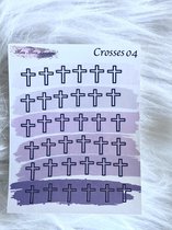 Mimi Mira Creations Functional Planner Stickers Crosses 004