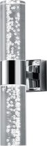 LED Wandlamp - Trion Balo - 2-lichts - 6W - Warm Wit 3000K - Rond - Glans Chroom - Aluminium - OSRAM LEDs - BSE