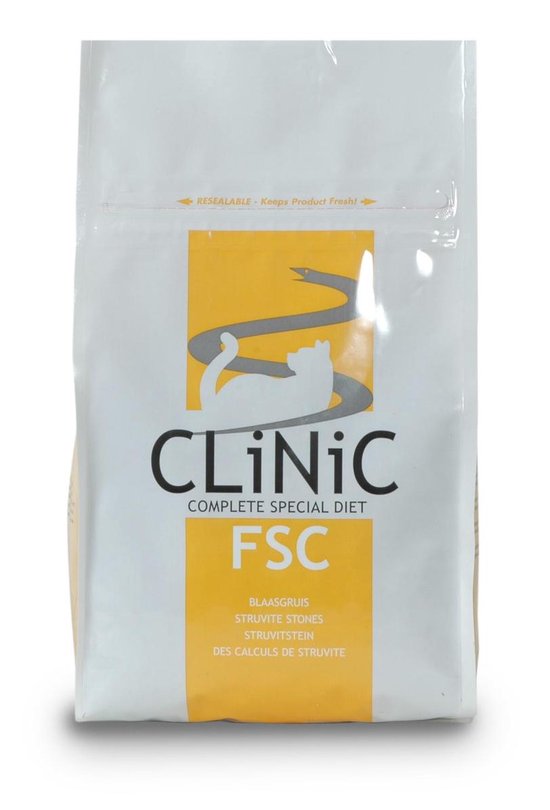 hoe te gebruiken Vermeend Vergelijking Clinic FSC Blaasgruis - Kattenvoer - 1.5 kg | bol.com