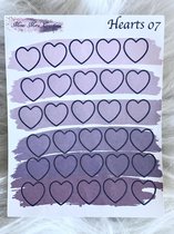 Mimi Mira Creations Functional Planner Stickers Hearts 07