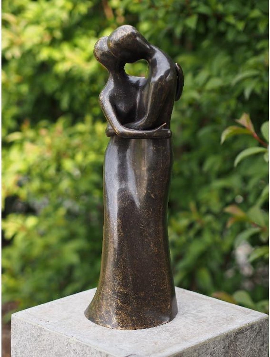 Tuinbeeld - bronzen beeld - Modern liefdespaar - Bronzartes - 48 cm hoog |  bol.com
