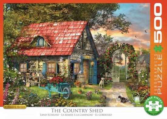 Uitgaan van onderwijzen Vuil XL legpuzzel Country Shed met 500 extra grote puzzelstukjes | bol.com