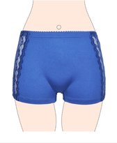 Dames boxershort 6 pack in 6 kleuren hoog met kant XXXL 46-50